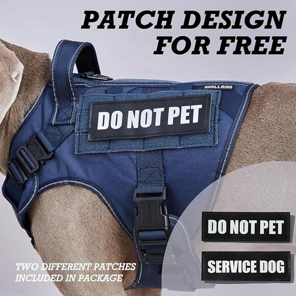 New Size Large Heavy Duty Service Dog Harness with Handle - Picture 4 of 6